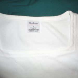 Westbound top -- Size: large  -- Color: White